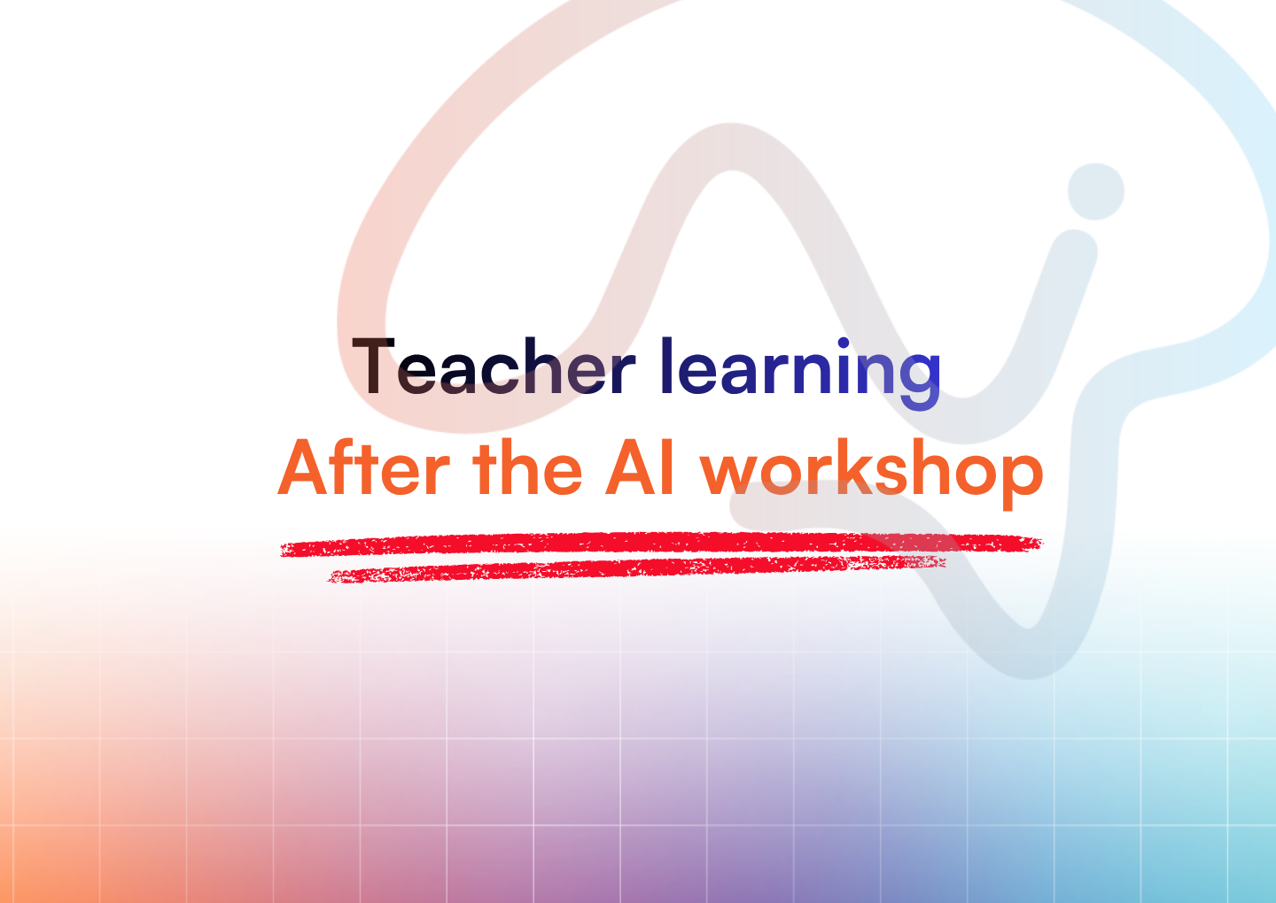 TopSchool cover reading: Teacher learning. After the AI workshop.
