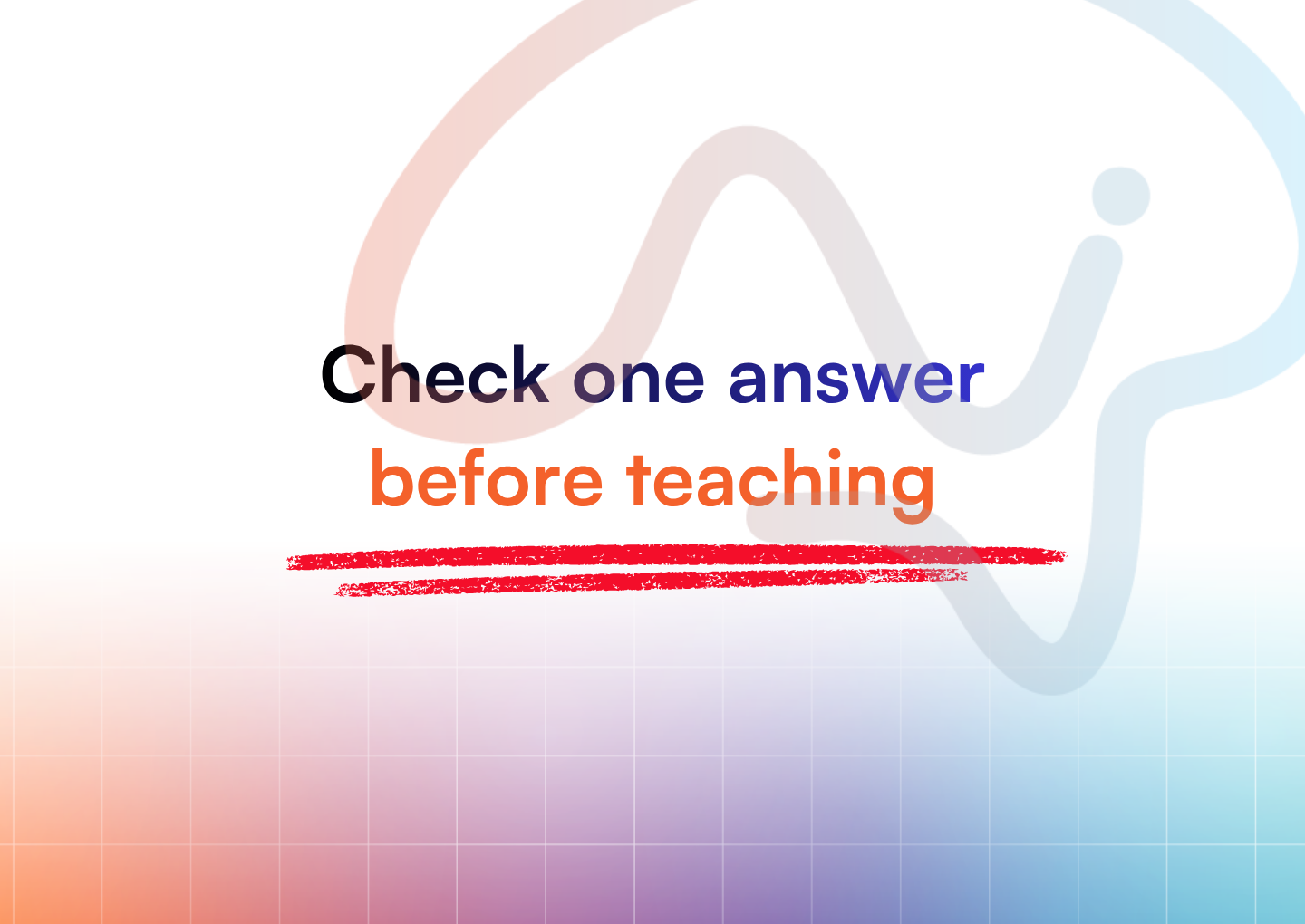 TopSchool cover reading Check one answer before teaching.