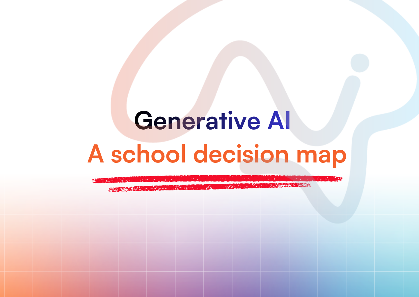 TopSchool cover reading: Generative AI, A school decision map