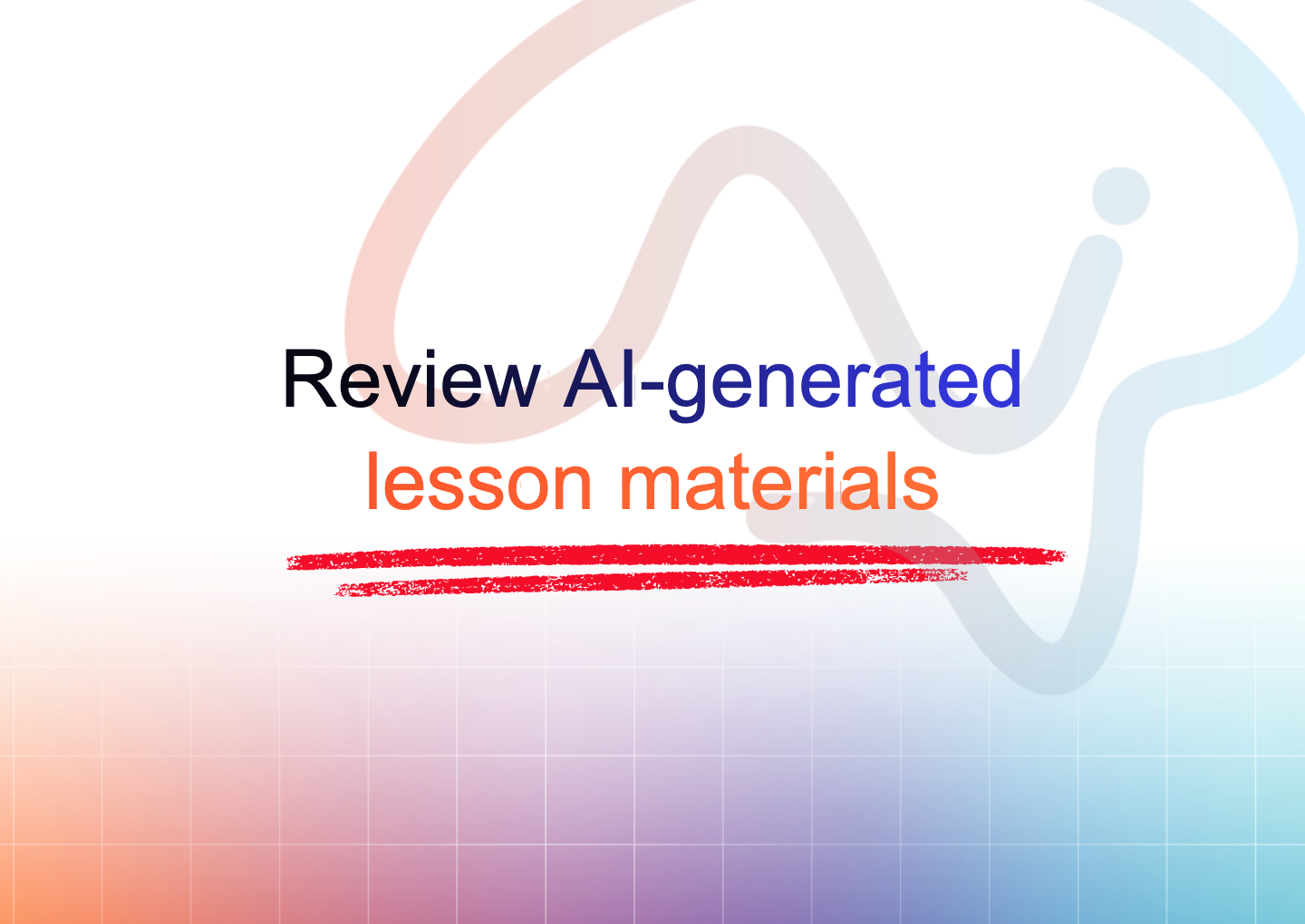 TopSchool cover reading: Review AI-generated lesson materials