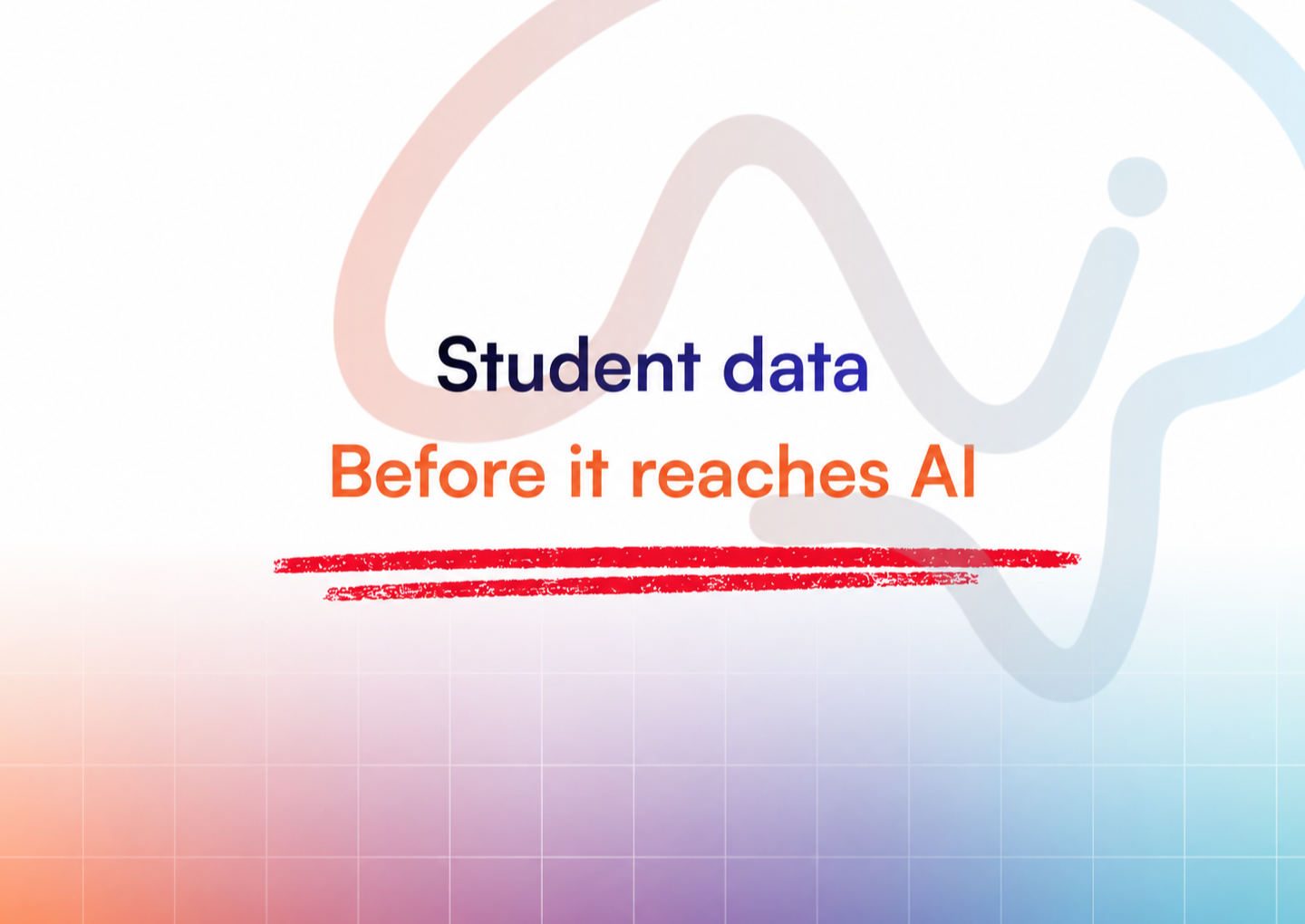 TopSchool cover reading: Student data. Before it reaches AI.