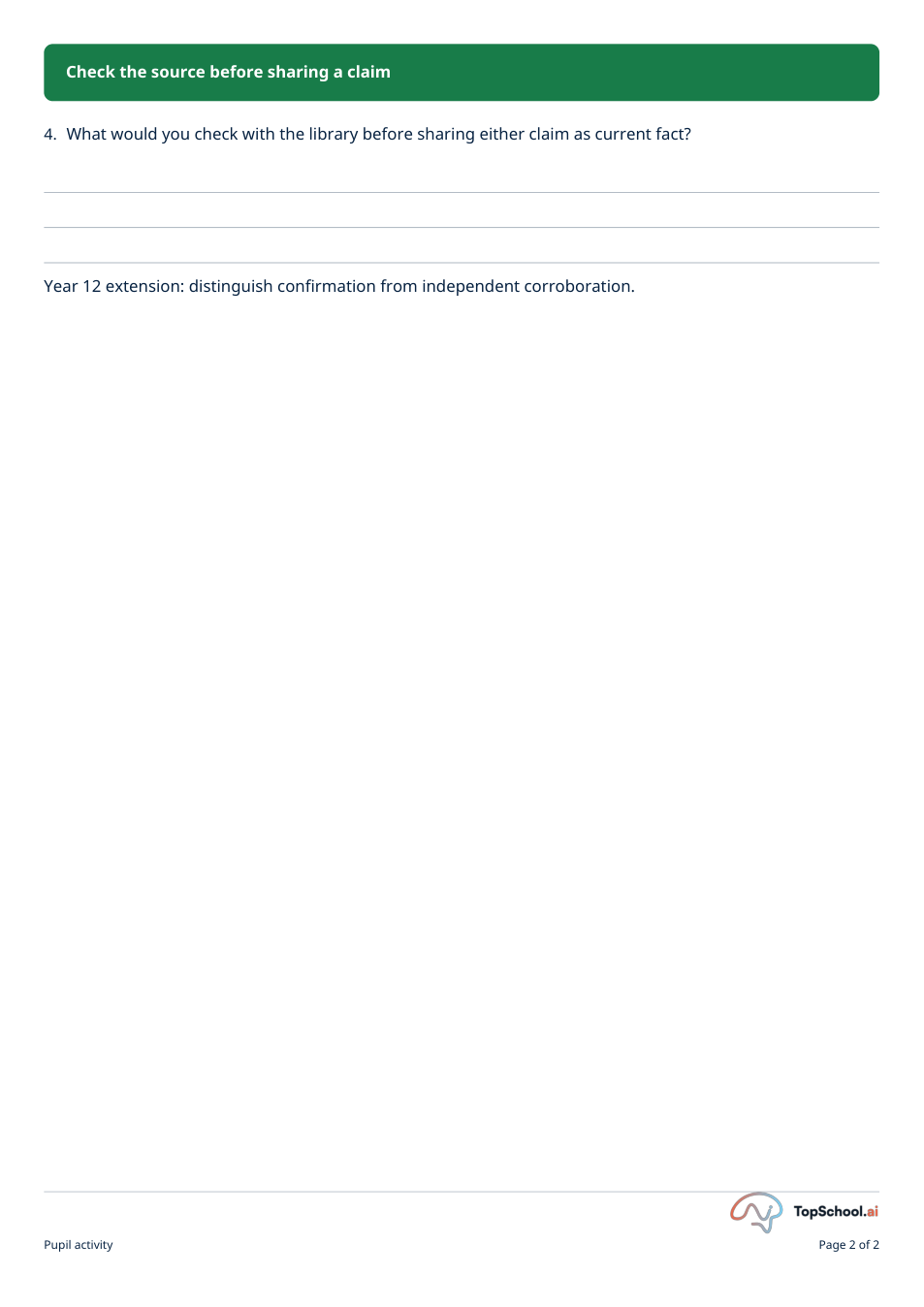 Check the source before sharing a claim, page 2 of 2